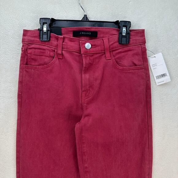 JOE'S WOMEN'S 25 ADELE MID RISE MAJENTUH STRAIGHT PINK JB002934 - Picture 2 of 7